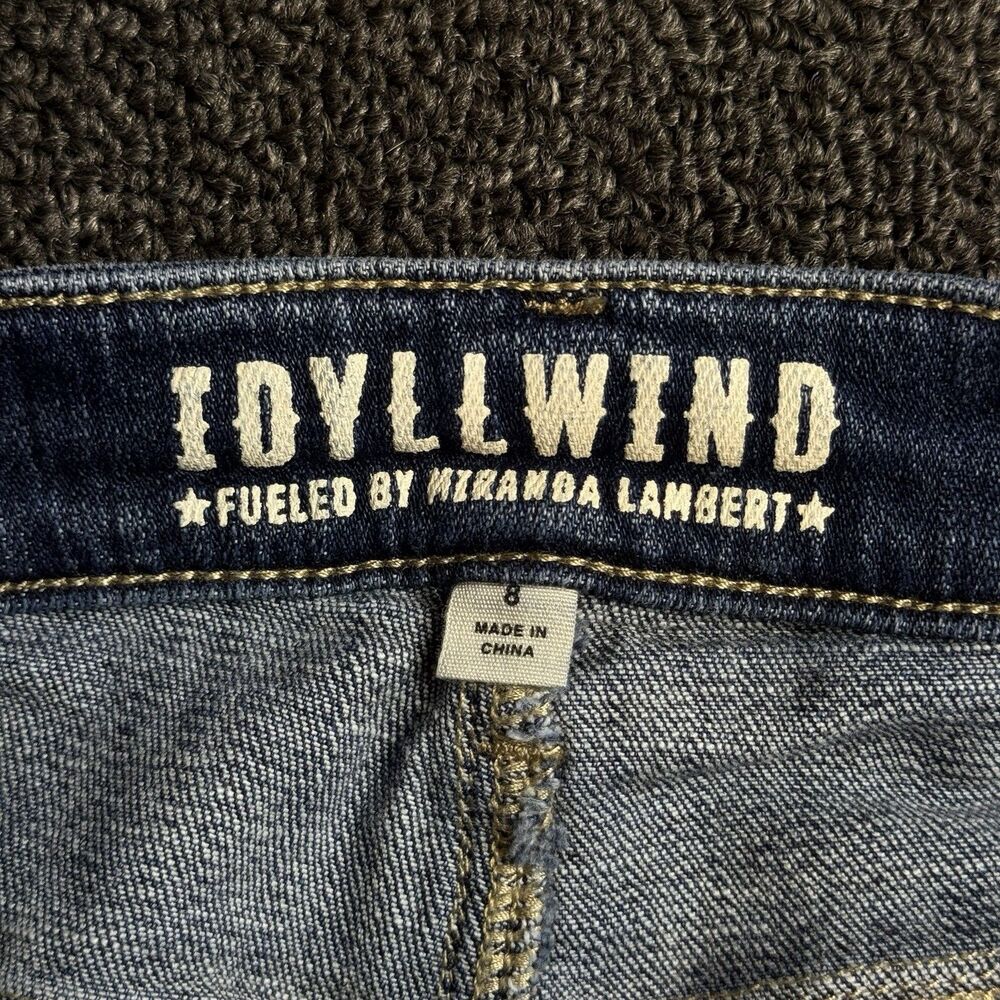 Idyllwind Flared Jeans Womens Festival Boho Flare Blue Denim Western SZ 8Wx32L - Picture 2 of 13